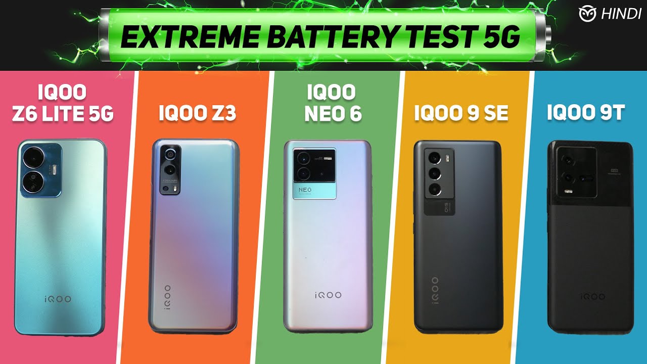 🔋 Best iQOO 5G Phones | ASLI Battery Test ⚡️| Charging Test | Which One To Buy