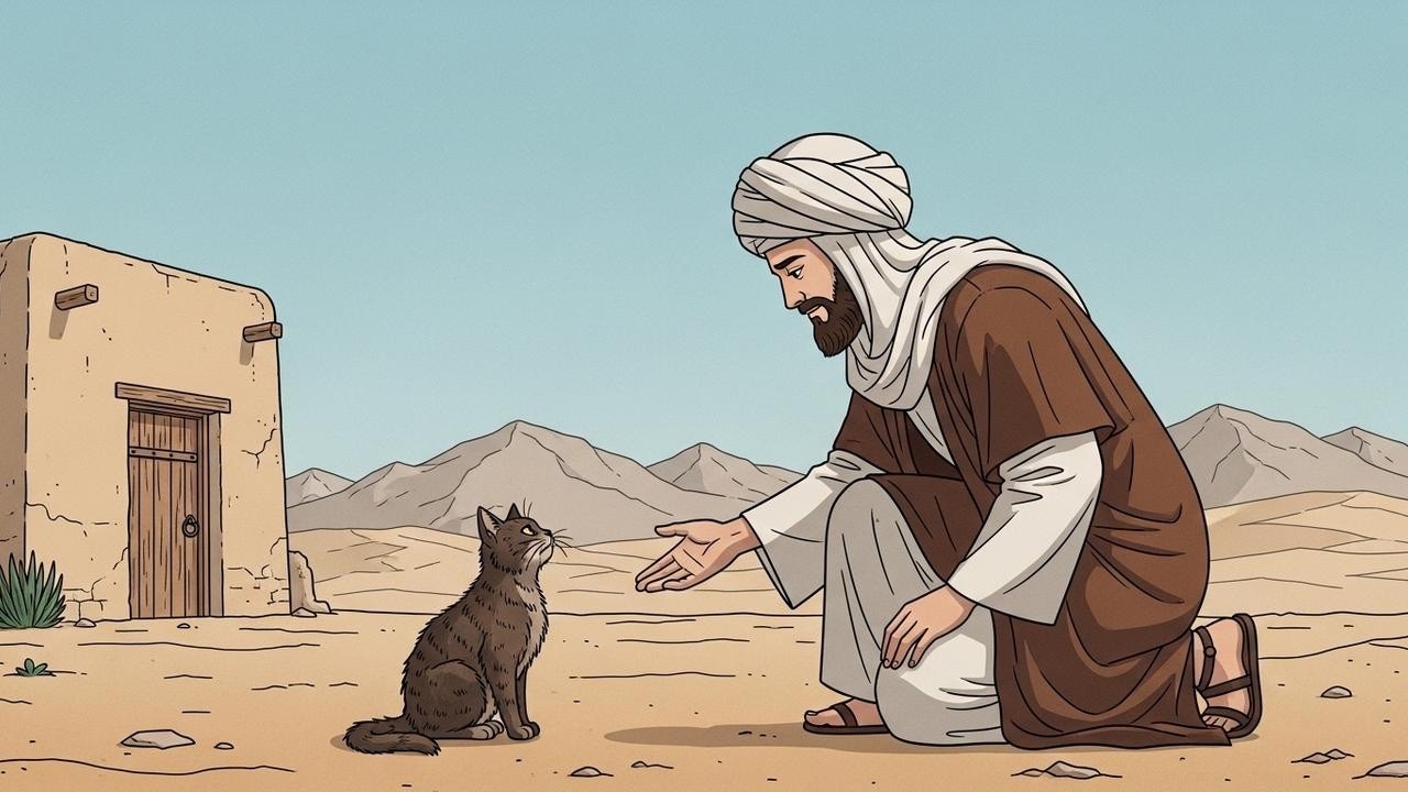 قصة الرجل الفقير الذى تركته زوجته فوجد قطة جائعة وكيف غيرت حياته للأبد ( قصة مثيرة )
