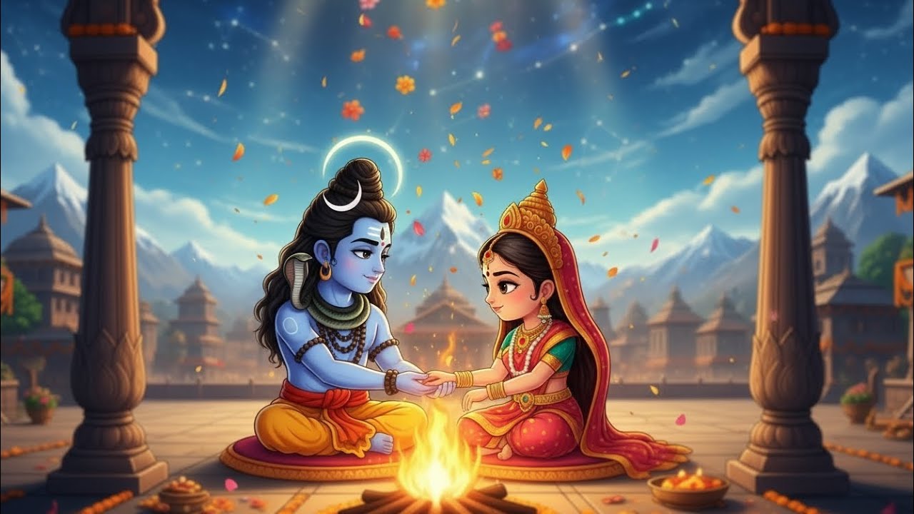आई शंकर की बरातिया 🔱हिमाचल नगरी में छाया दिव्य आनंद!(@sribhakti4432)#bhaktishorts #shivvivah 