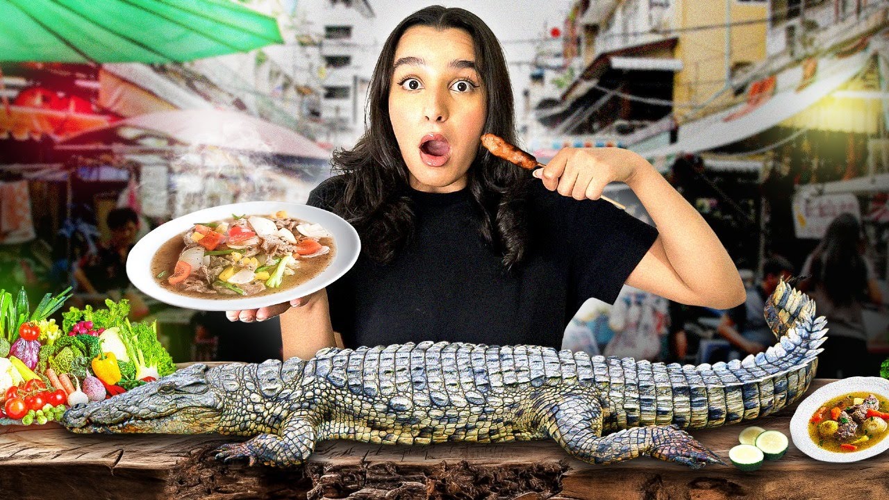 تحدي اكل تمساح 🐊 صدمني مذاقو 😳