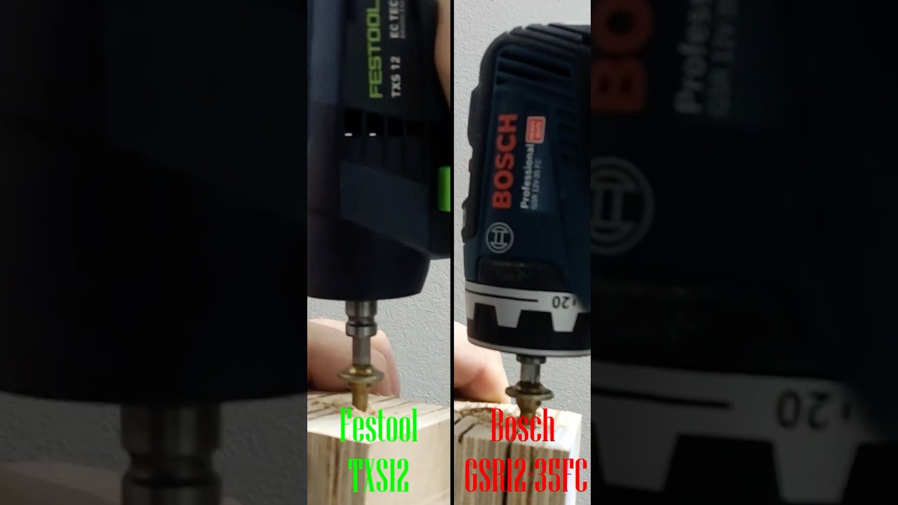 Festool TXS 12 vs Bosch GSR 12-35FC