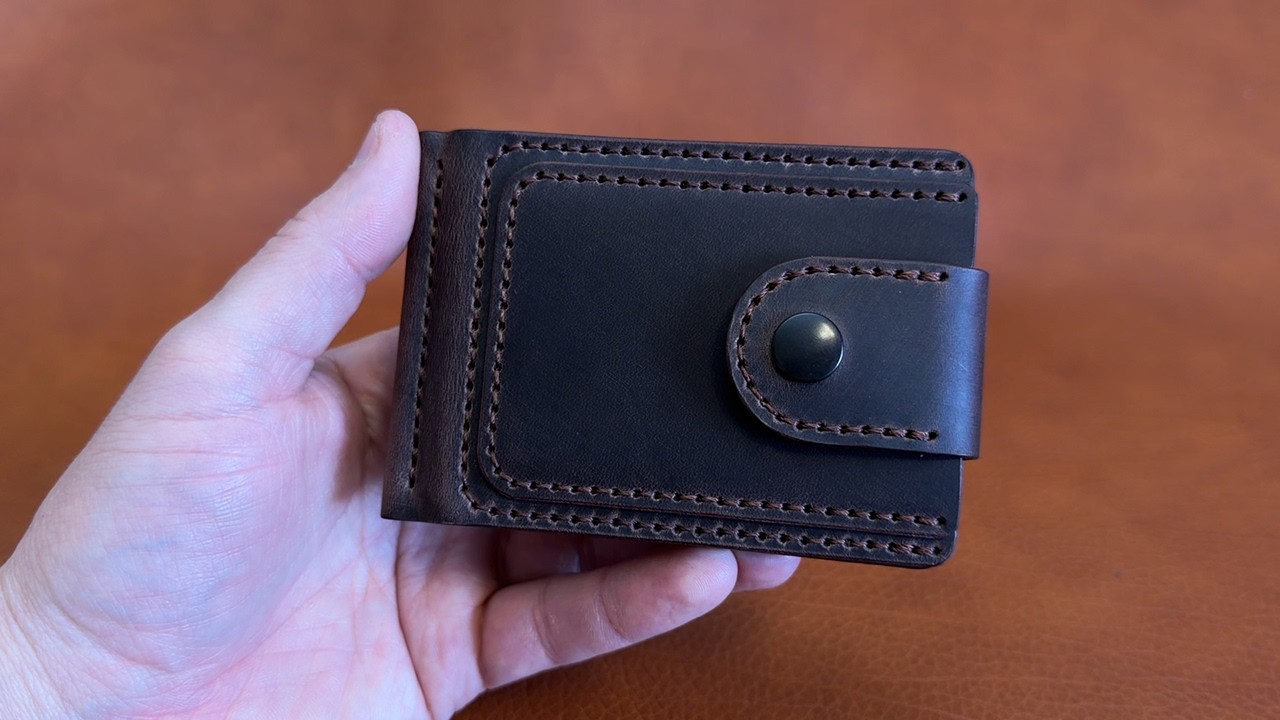 A 🎥video review of another leather wallet💶💳 of my HANDMADE 100%