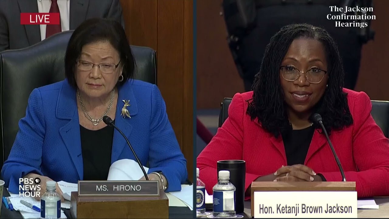 WATCH: Sen. Mazie Hirono questions Jackson in Supreme Court confirmation hearings