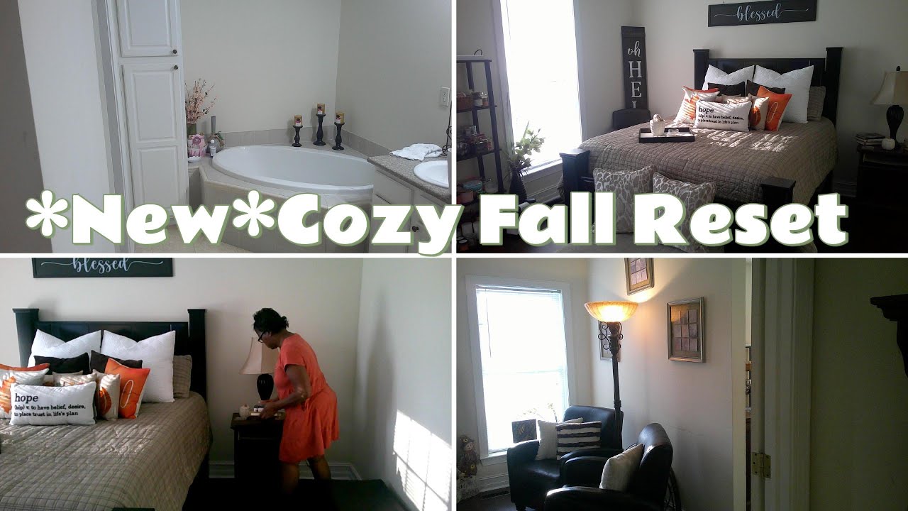 *NEW*🍂 Cozy Fall Downstairs Master Bedroom and Bath Reset