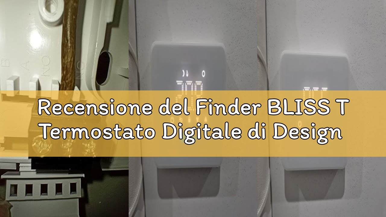 Recensione del Finder BLISS T Termostato Digitale di Design Tipo 1T.91. Alimentazione a batterie. 2
