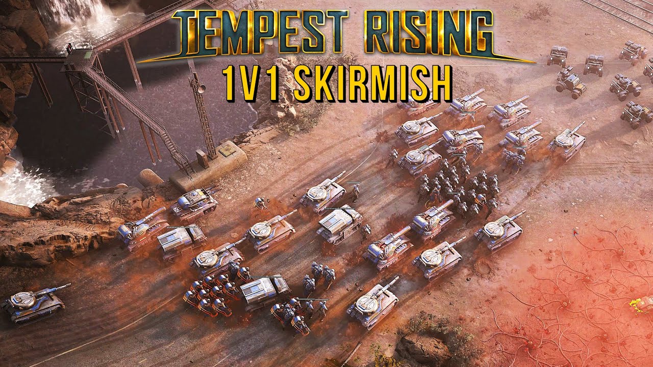 1v1 Skirmish DYN vs VETI Faction - Tempest Rising (Classic RTS Gameplay)
