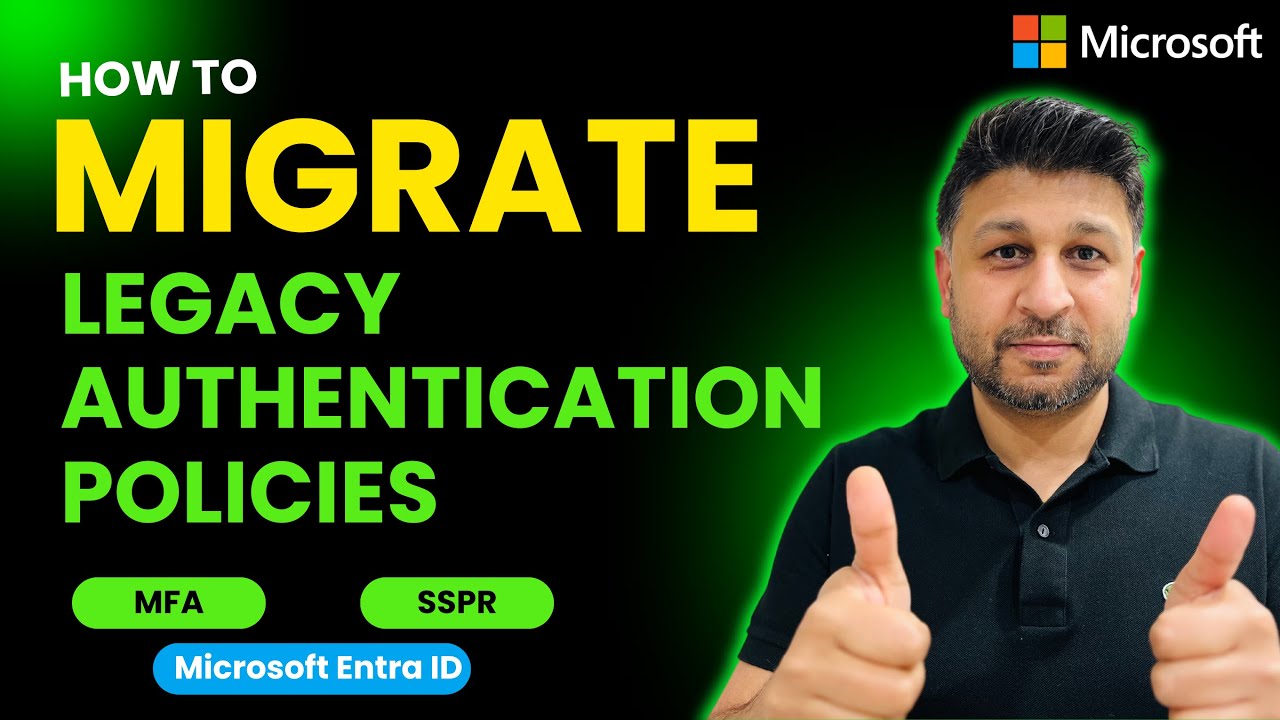 Перенос устаревших MFA и SSPR: политика методов аутентификации | Microsoft Entra ID