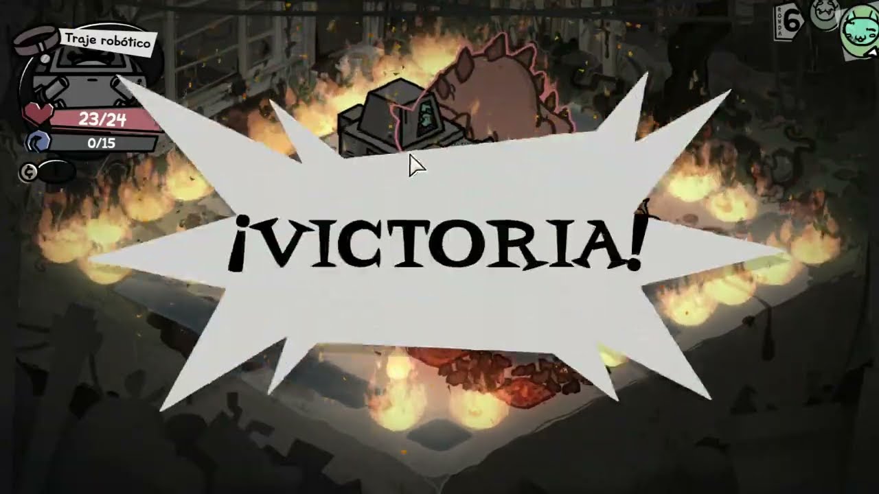 mewgenics - Pyrophina vs Mecha (Kaiju fight)