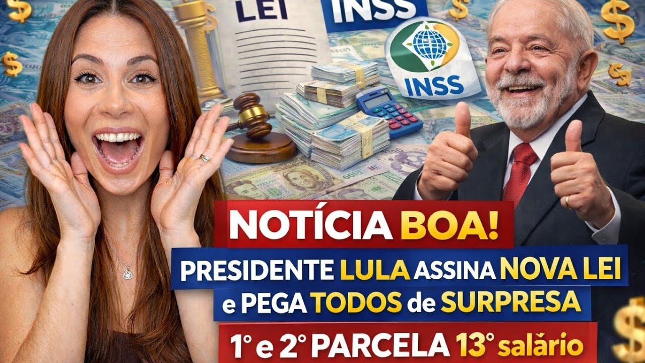 NOTÍCIA BOA_PRESIDENTE LULA ASSINA NOVA LEI ePEGA TODOS de SURPRESA 13 salário 2026 1º  e 2° PARCELA