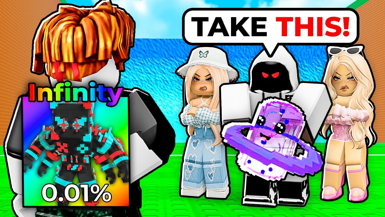 I Went Undercover As NOOB, Then Gave Away INFINITY BRAINROTS!!