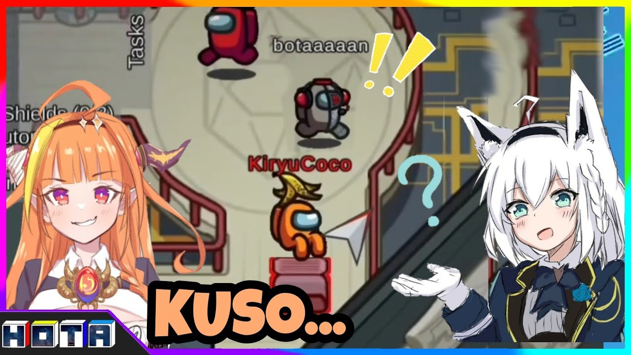 [Hololive] Coco and Fubuki Get Caught When Entering the Vent [AMONG US] [All POV's] [Eng Sub]