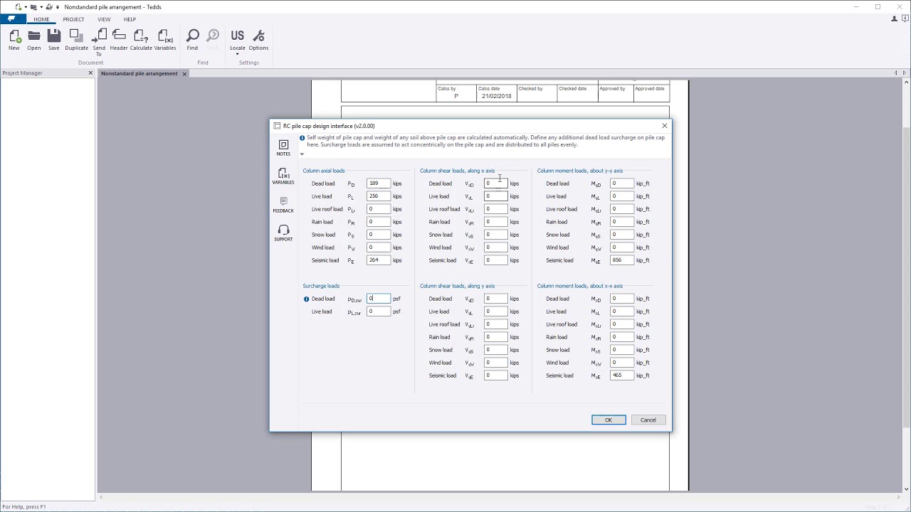 Tekla Tedds RC Pile Cap Design ACI 318