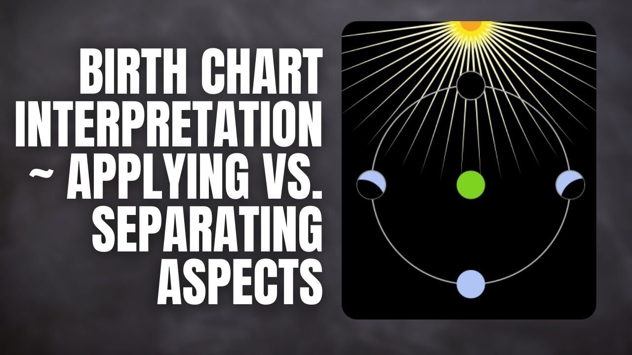 Birth Chart Interpretation ~ Applying Vs. Separating Aspects | Astrology for Beginners 2021.