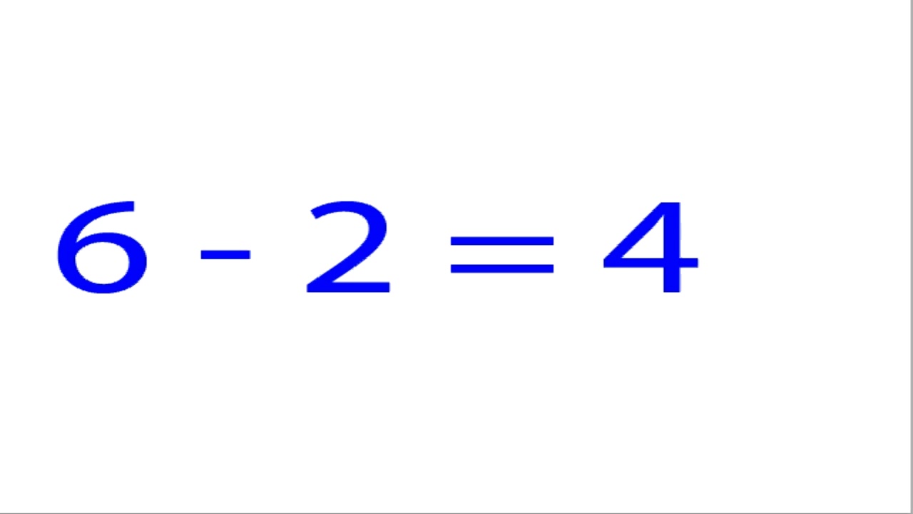 Flashcard, Subtract 2