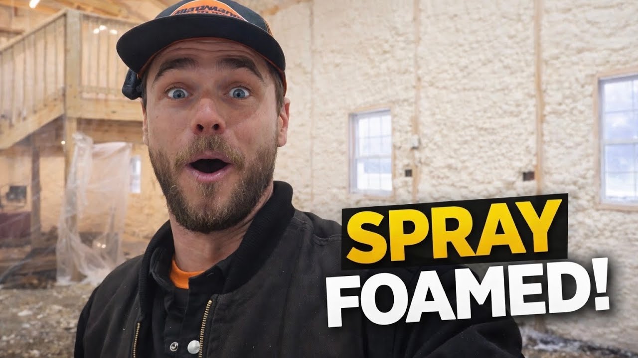 Spray Foaming the New Pole Barn (What They Don't Show You)