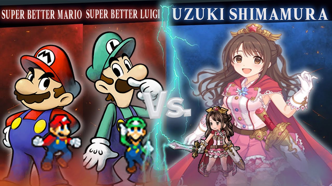 [MUGEN] Super Better Mario Bros vs Uzuki Shimamura