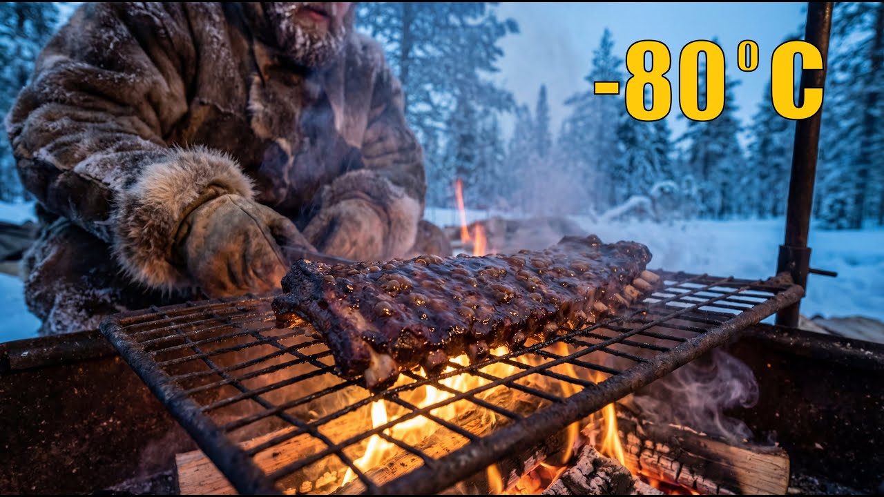 -80°C Survival Challenge — Can a Log Shelter Save Your Life?