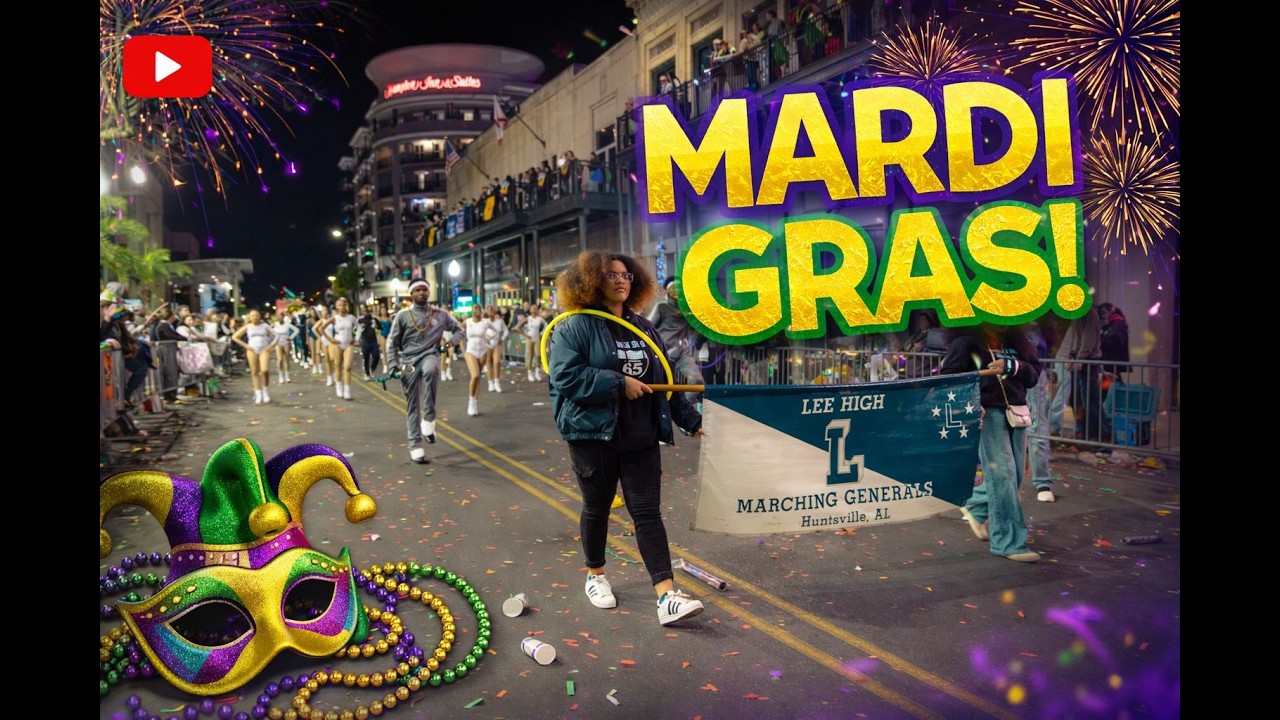 Mobile Mardi Gras Band Battle! 🎭🎶 Lee High vs Cross Keys vs Berkmar  | After-Parade Showdown
