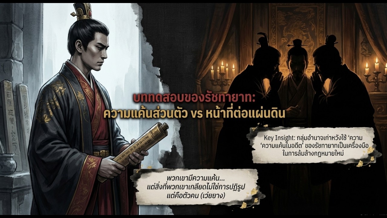 จิ๋นซีฮ่องเต้ ตอนศึกชิงอำนาจแลบททดสอบของผู้ปกครอง