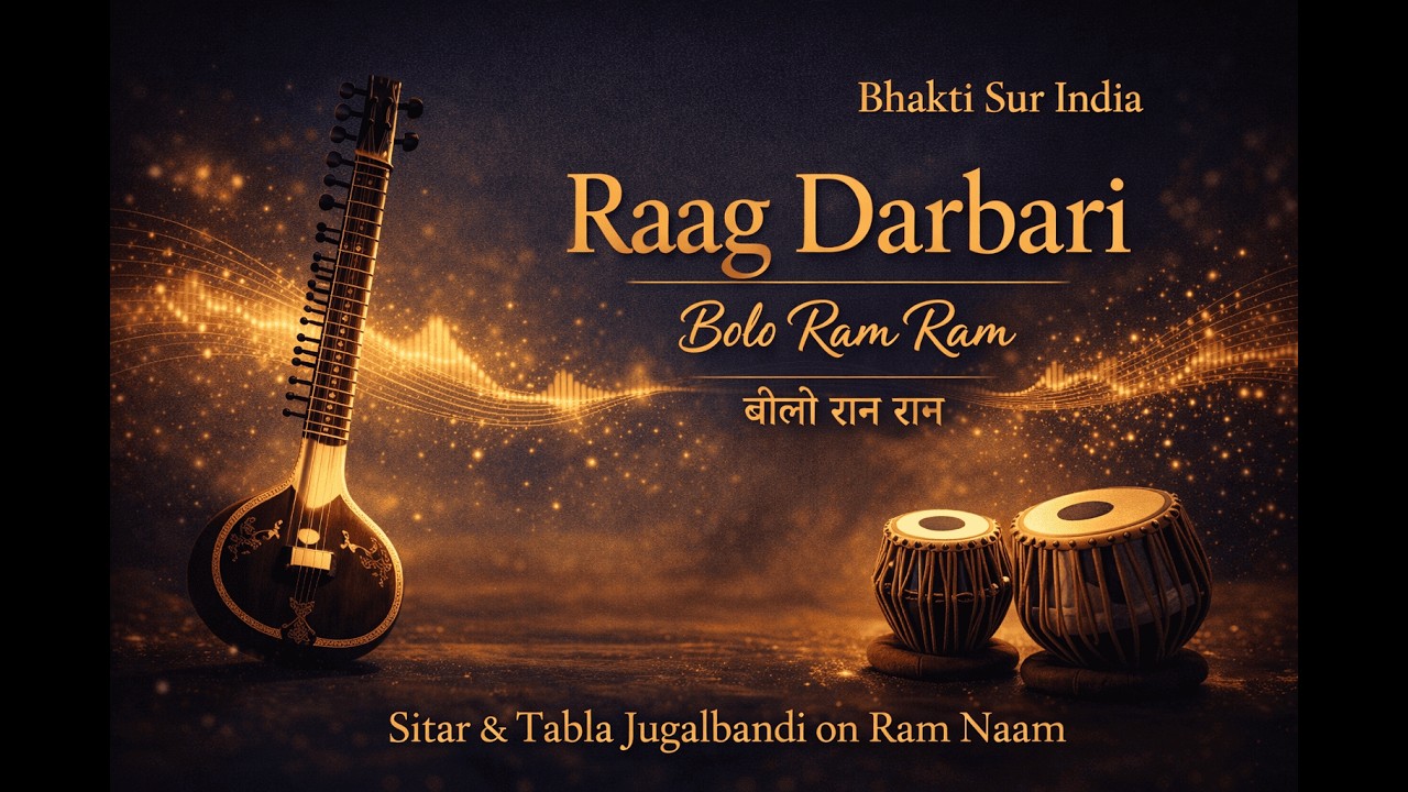 Raag Darbari on Ram Naam | Sitar-Tabla Jugalbandi (Soothing)