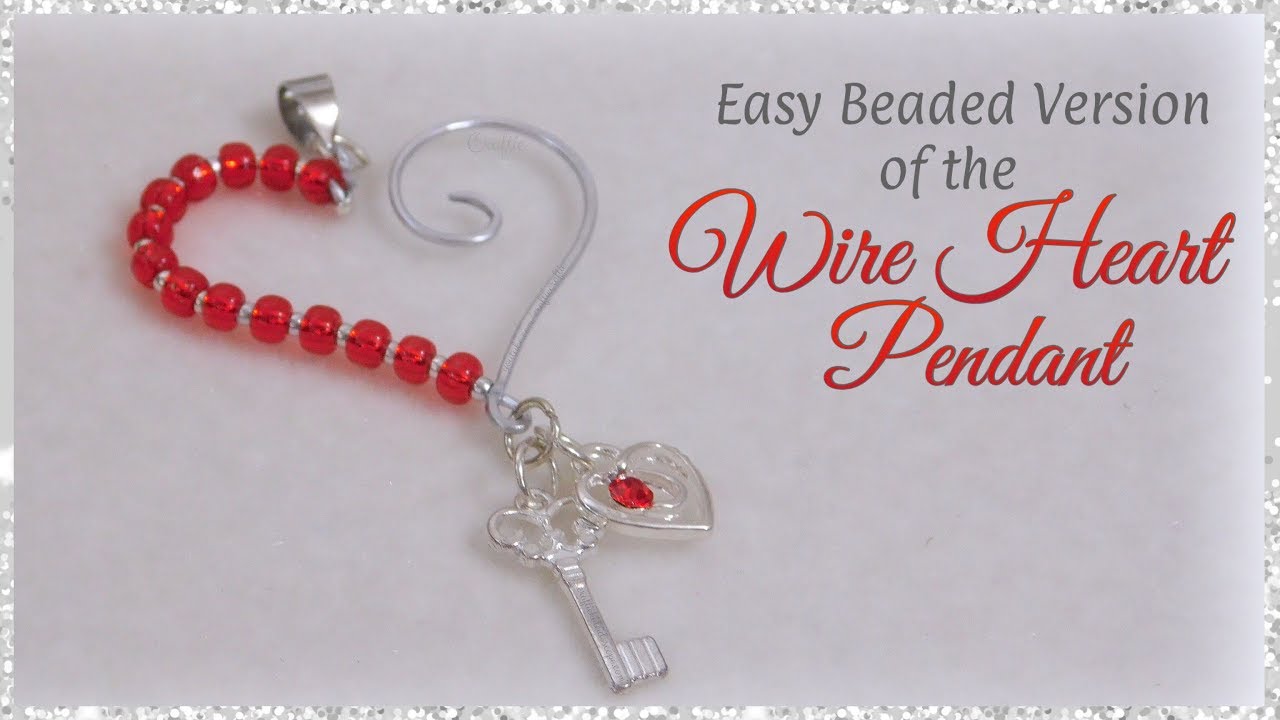 Easy Beaded Version of the Wire Heart Pendant