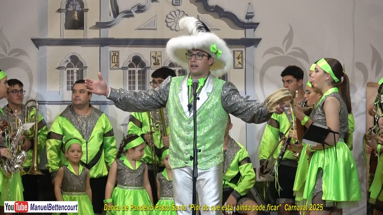 DANÇA de PANDEIRO do Posto Santo 