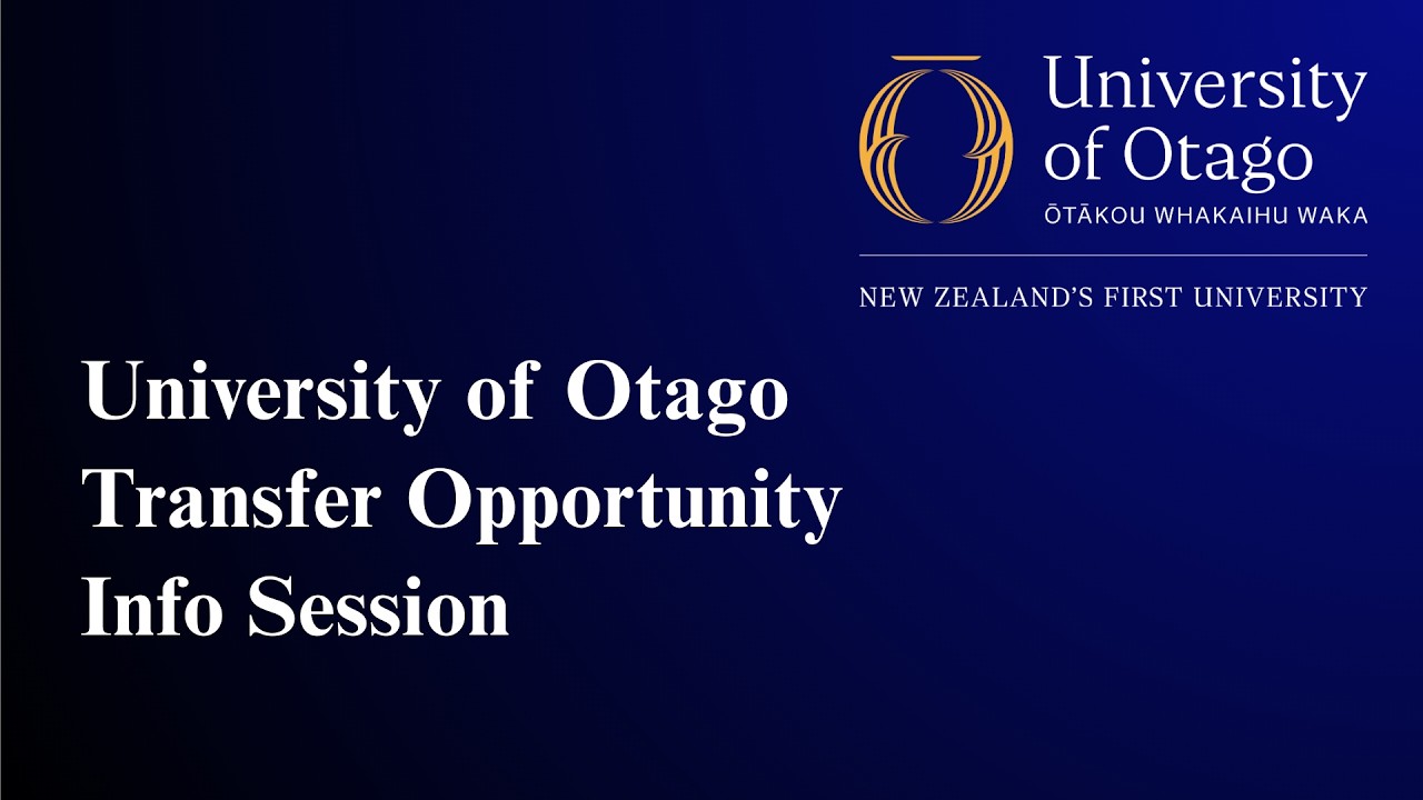Transfer Abroad to University of Otago, New Zealand - Info Session