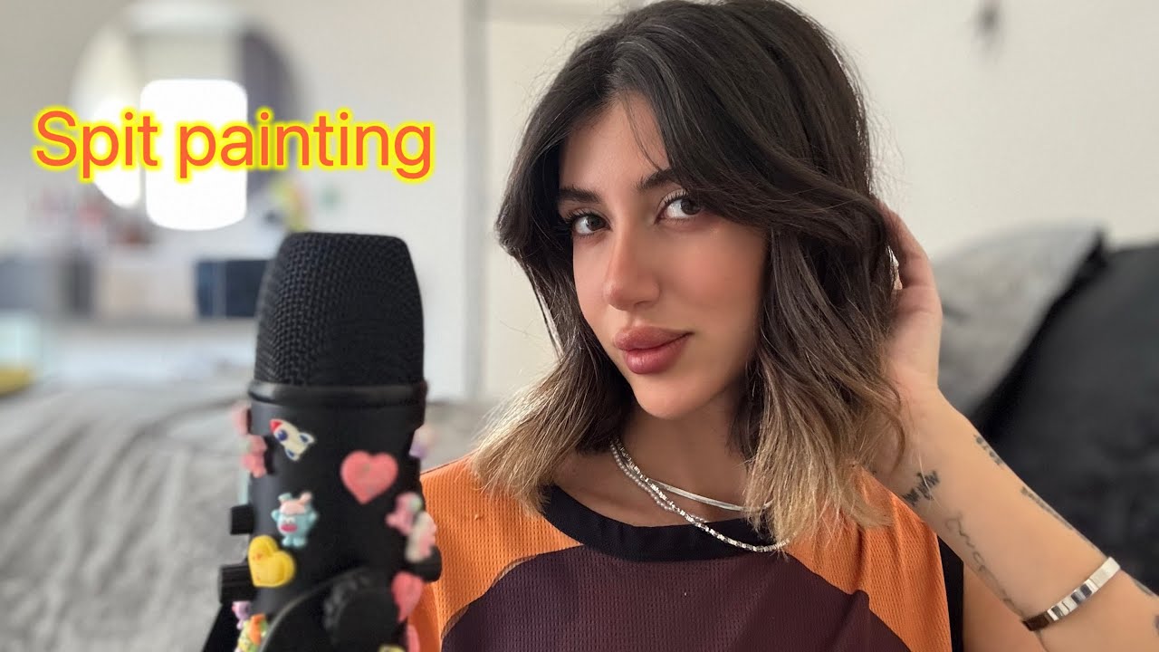 ASMR/ SPIT PAINTING🫵🏻💋