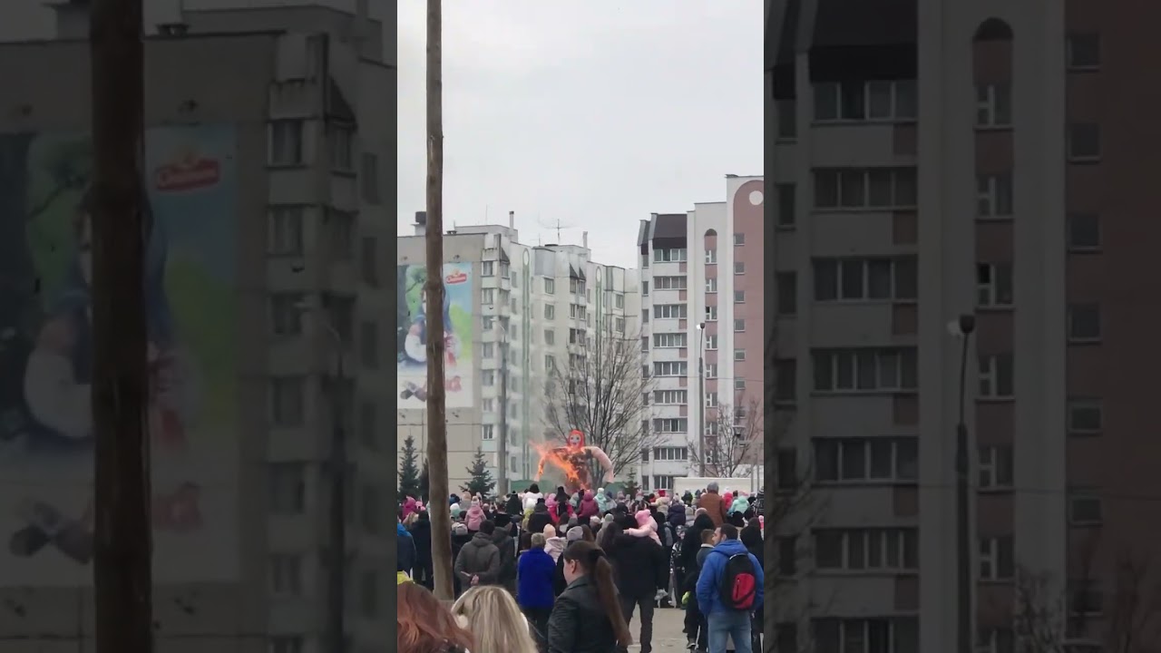 burning effigy on Shrovetide #shorts
