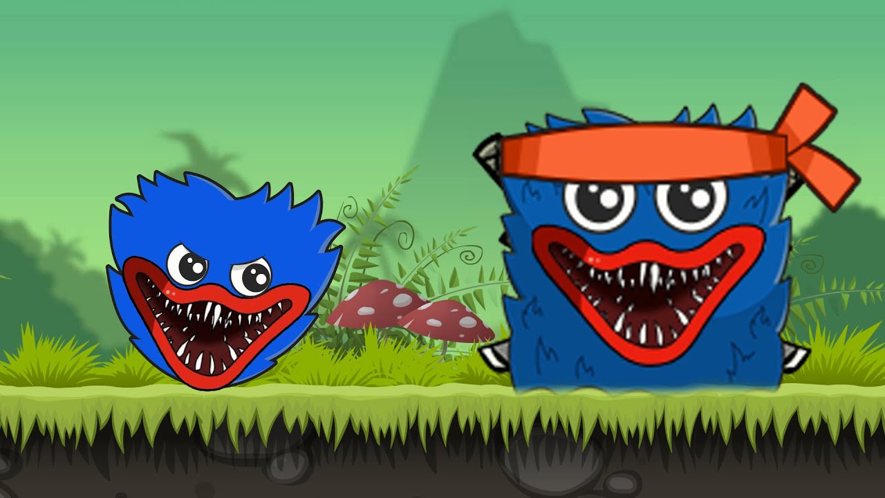 Red Ball 4 New Update | Huggy Wuggy Ninja Boss In Red Ball World Stage 2