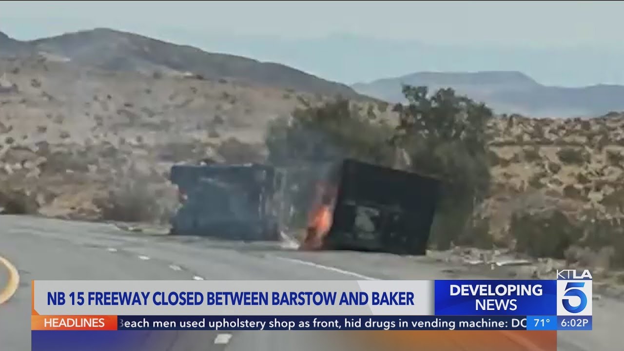 Drivers stuck between L.A. and Las Vegas as I-15 closure stifles traffic