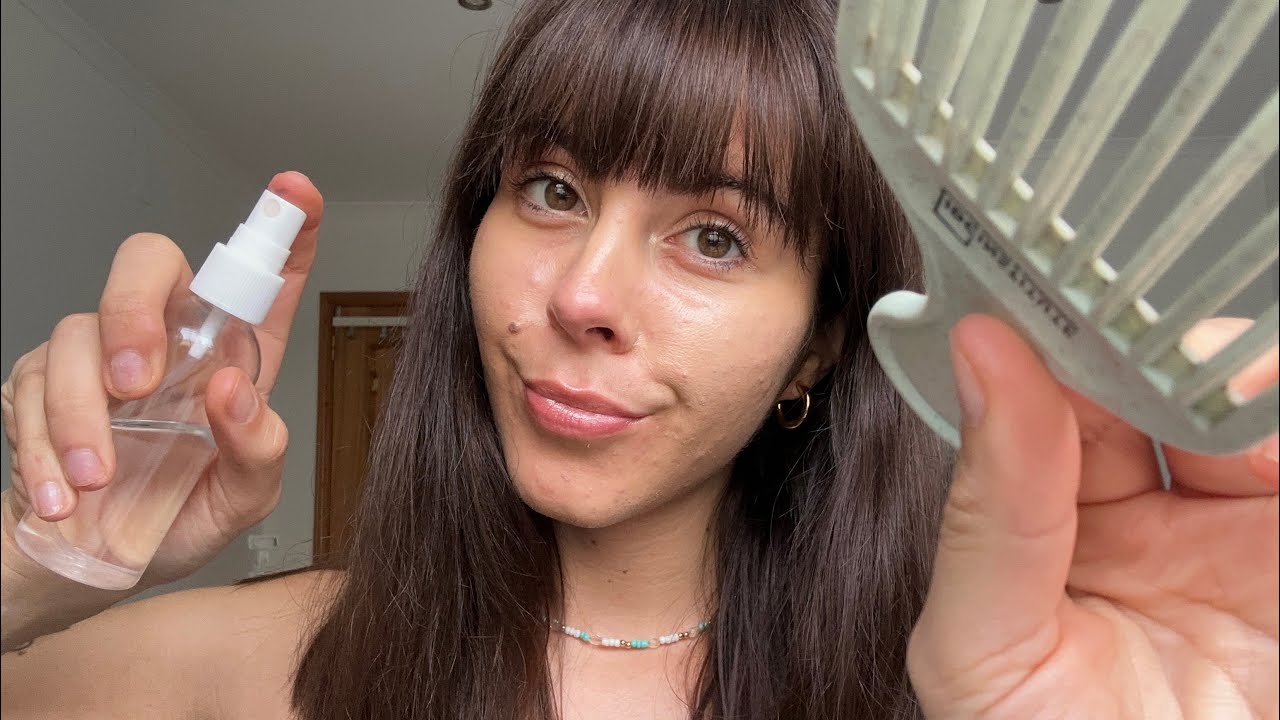 ASMR tingly scalp & hair attention ☁️ ✨sleep inducing hair brushing & scalp treatment