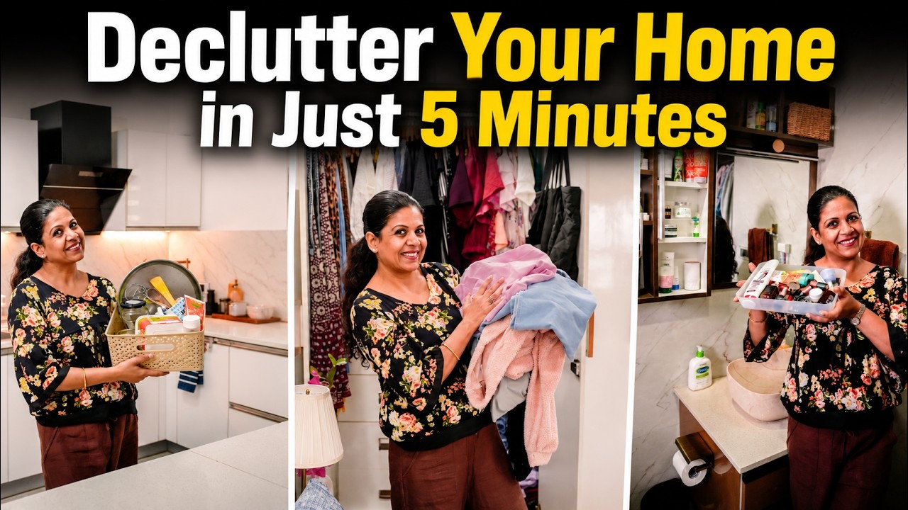 Declutter Your Home in Just 5 Minutes a Day | Simple Tips for A Clutter Free Home