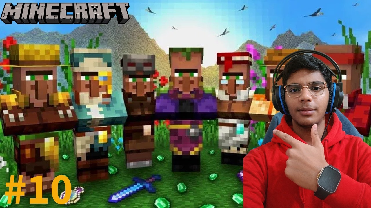 FINALLY VILLAGERS CAME IN MY VILLAGE | Minecraft Survival Series #10