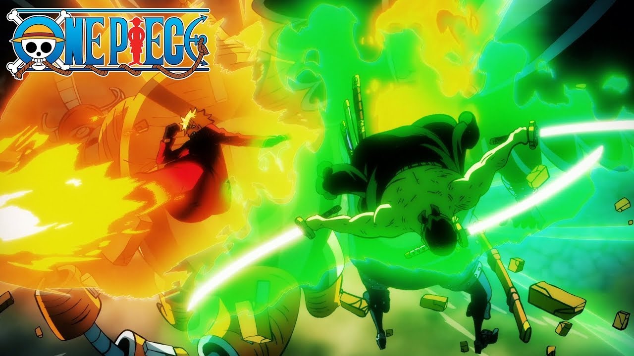 تعاون زورو وسانجي المذهل ضد كينغ وكوين | One Piece