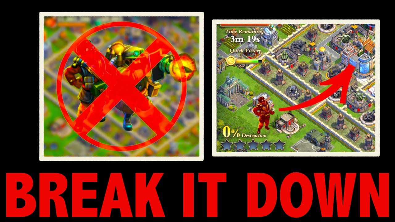 BREAK IT DOWN: Attacking Bases that COUNTER You | Commandos and Bazookas | DomiNations
