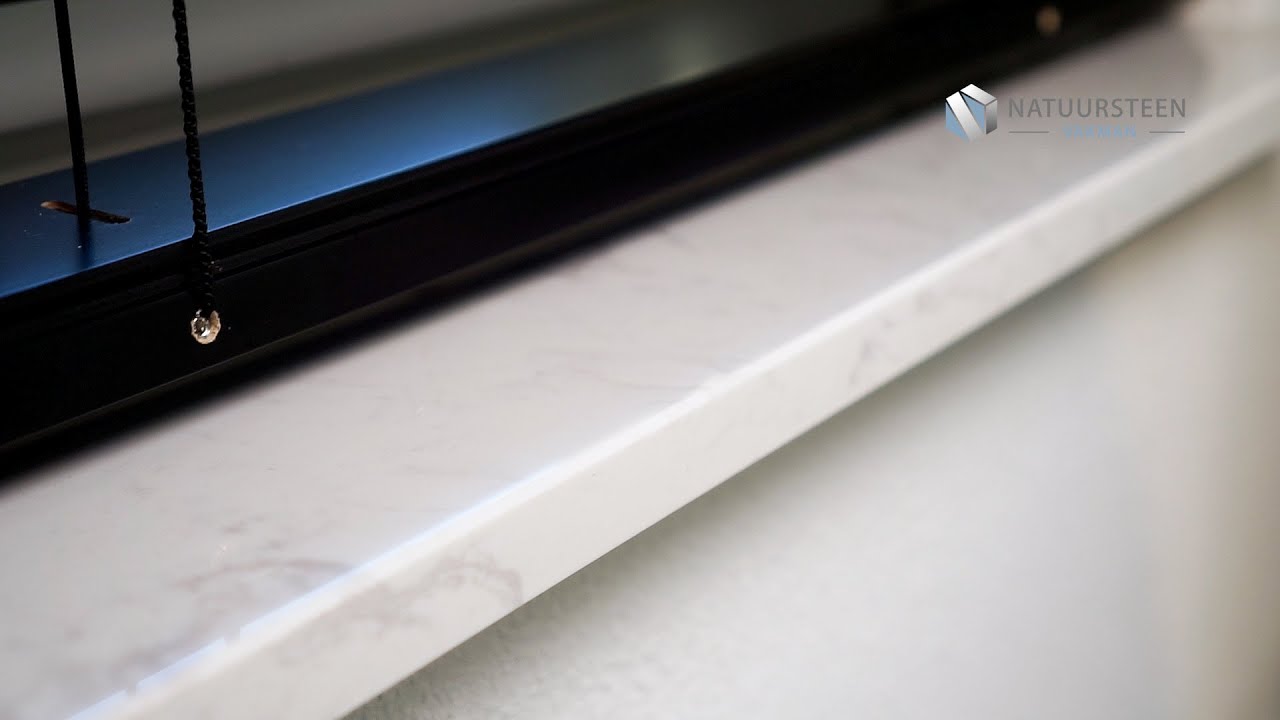 Vensterbank wit van marmercomposiet - marmerlook