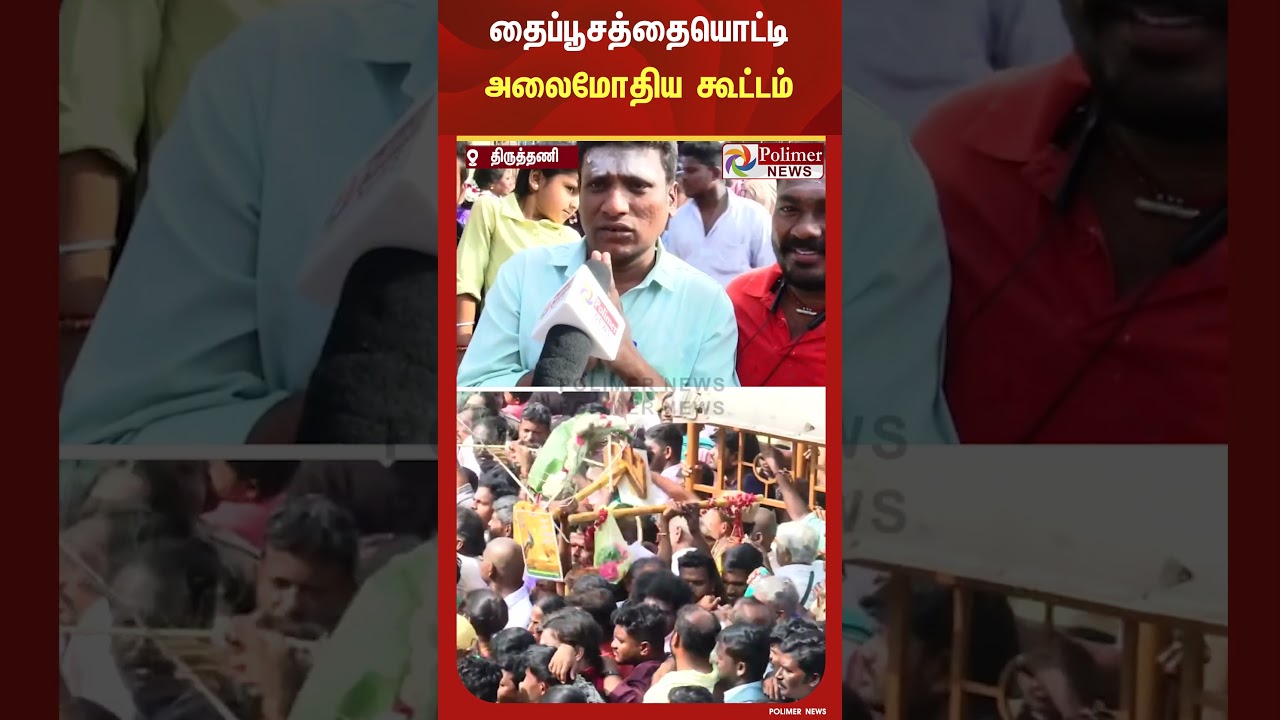 தைப்பூசத்தையொட்டி திருத்தணி முருகன் கோவிலில் அலைமோதிய கூட்டம் - பக்தர்கள் வைத்த கோரிக்கைகள்.