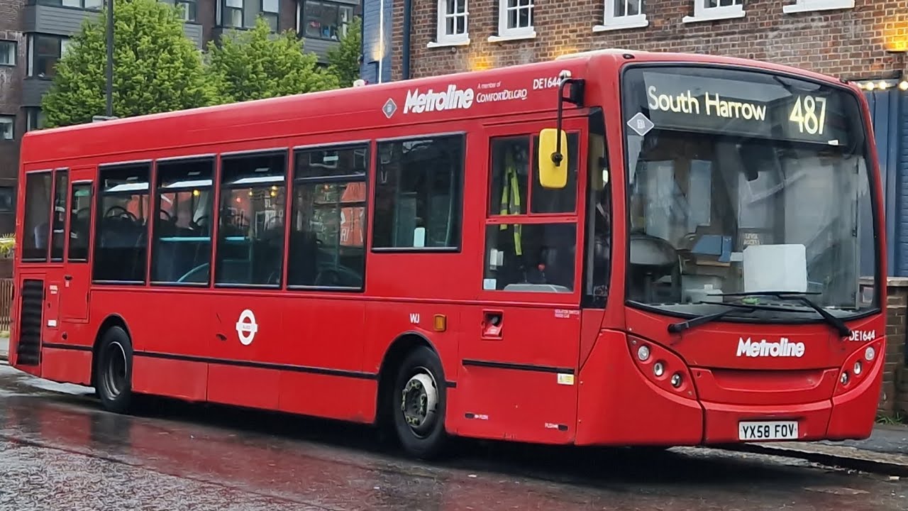 *Limping Kickdown + Nice Engine* | Metroline DE1644 YX58FOV Bus Route 487 | ADL E200 Allison €4