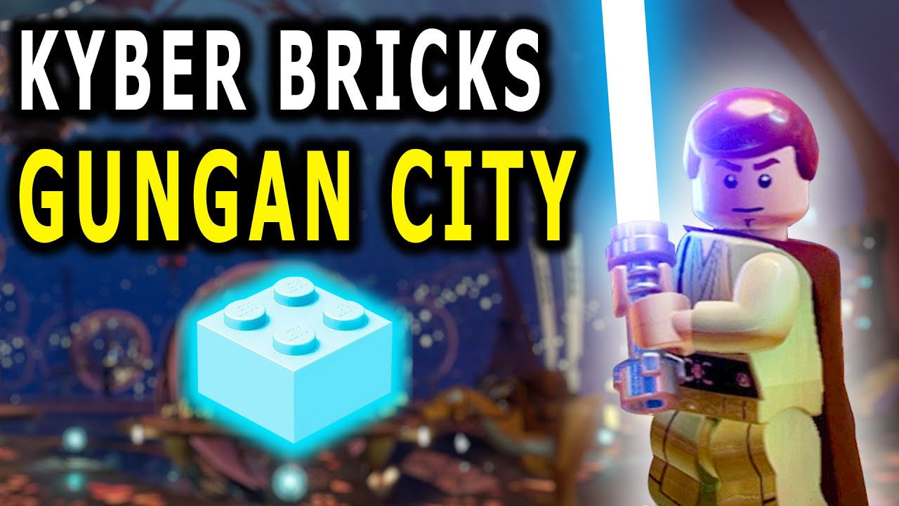 How to get the KYBER BRICKS in the GUNGAN CITY - Lego Star Wars - The Skywalker Saga