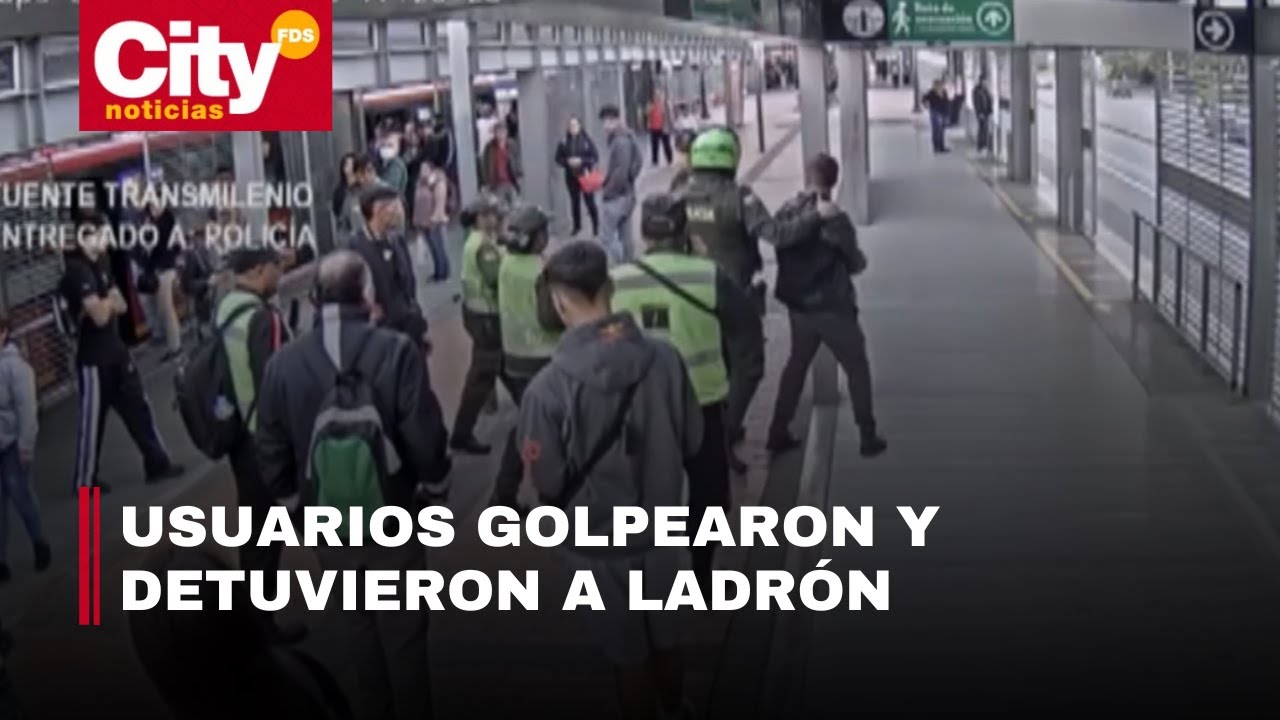 Ladrón fue capturado en flagrancia mientras robaba en un bus de Transmilenio | CityTv