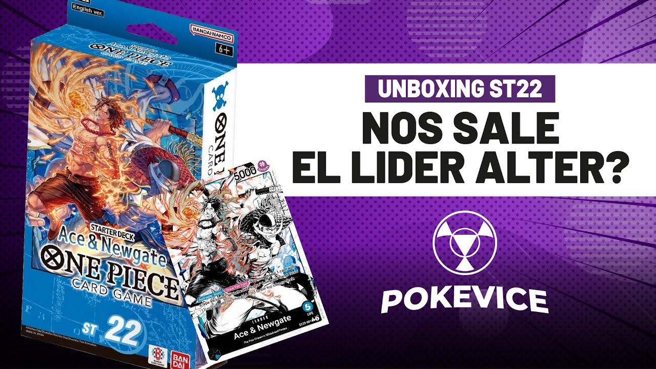 🔥 Unboxing Starter Deck ST-22 de One Piece Card Game (Barba Blanca & Ace) | Pokevice