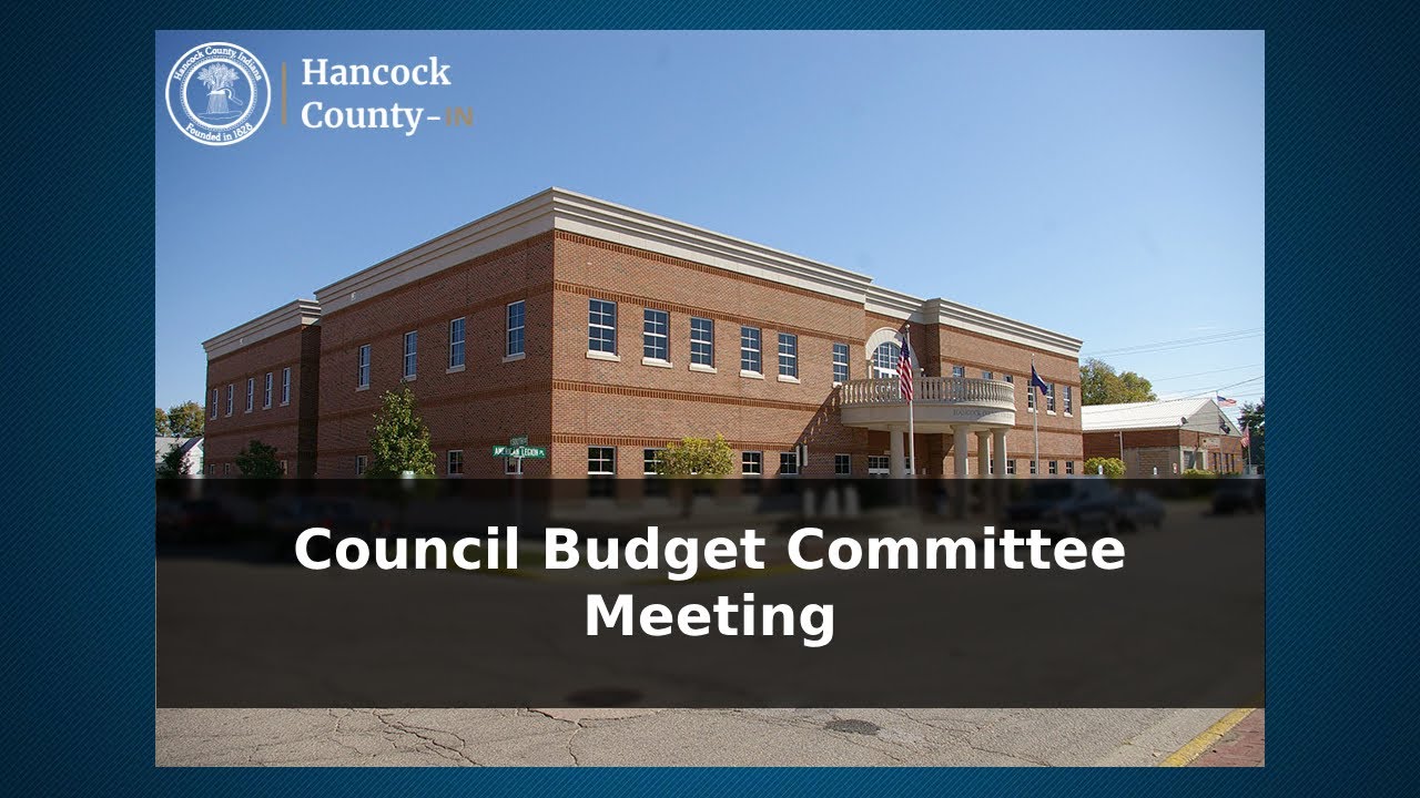 Hancock County, Indiana - Council Budget Committee Meeting 2/4/2026