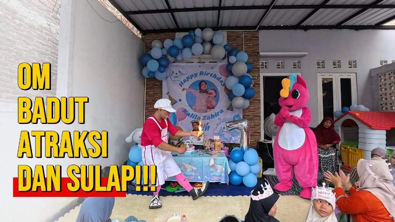 Kalila Ultah ke-7 PART 2 | Om Badut Atraksi & Sulap Heboh!  | Mari Mendongeng