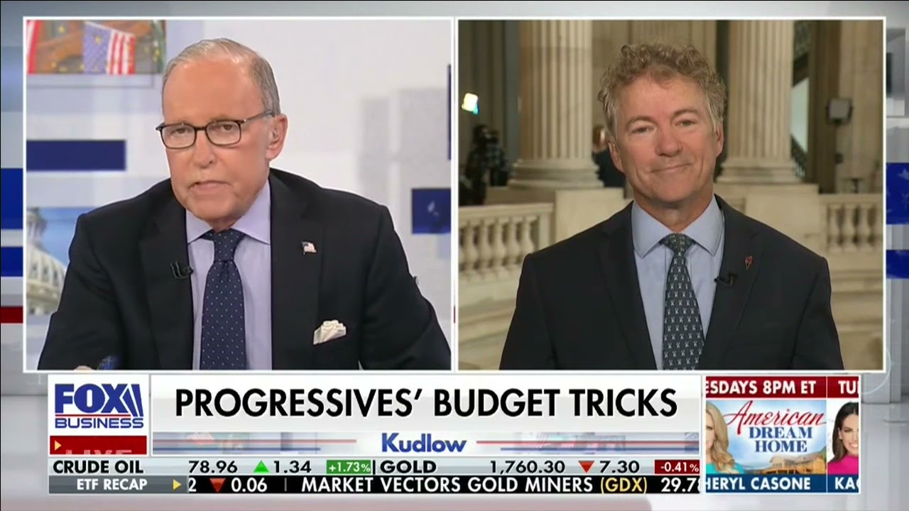 Dr. Rand Paul Joins Larry Kudlow to Discuss Democrats and Their Massive Spending - October 5, 2021