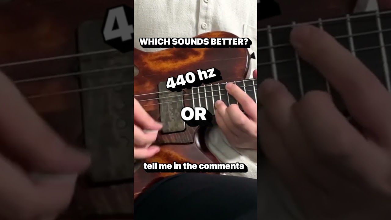 Which Sounds Better 440Hz vs 432Hz? 🎸 🎶 #shorts