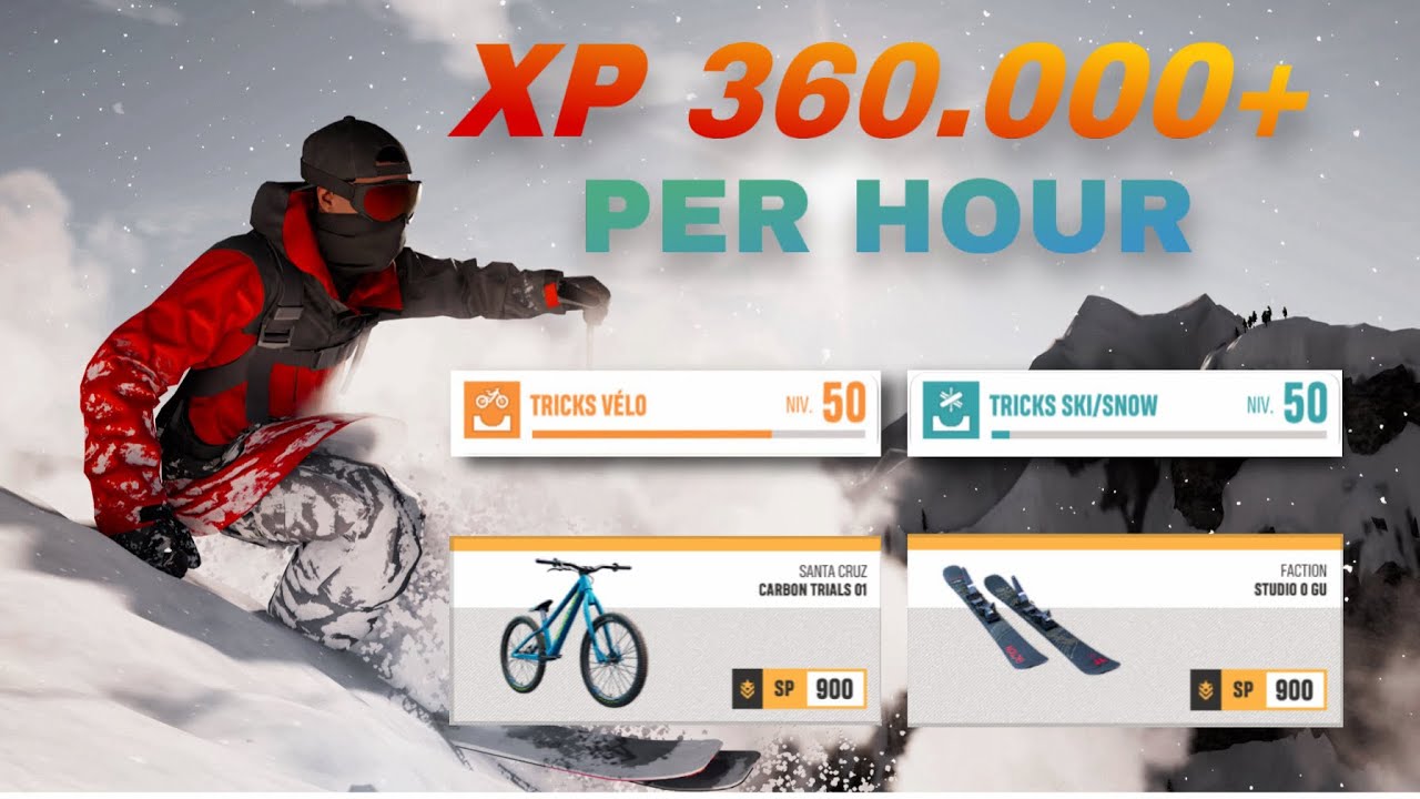 New bug to farm XP on Riders Republic - (360k part heur)