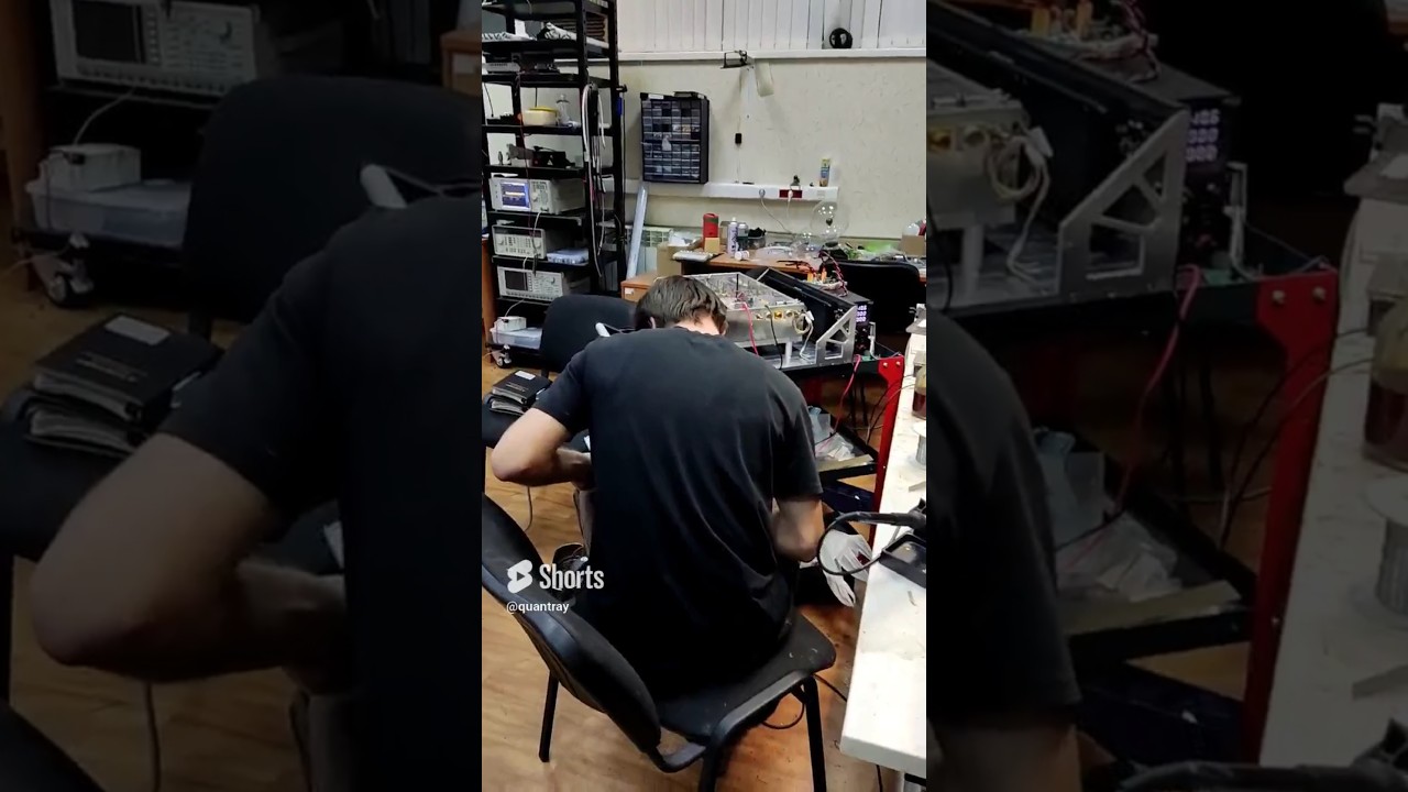 КАЛИБРУЕТ СВОЙ ПРИБОР НА РАБОТЕ 🤣 #электроника #experiment #lab