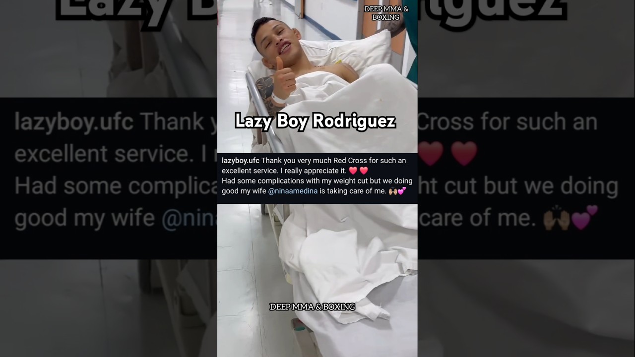 Lazy Boy Rodriguez in hospital from weight cut post fight