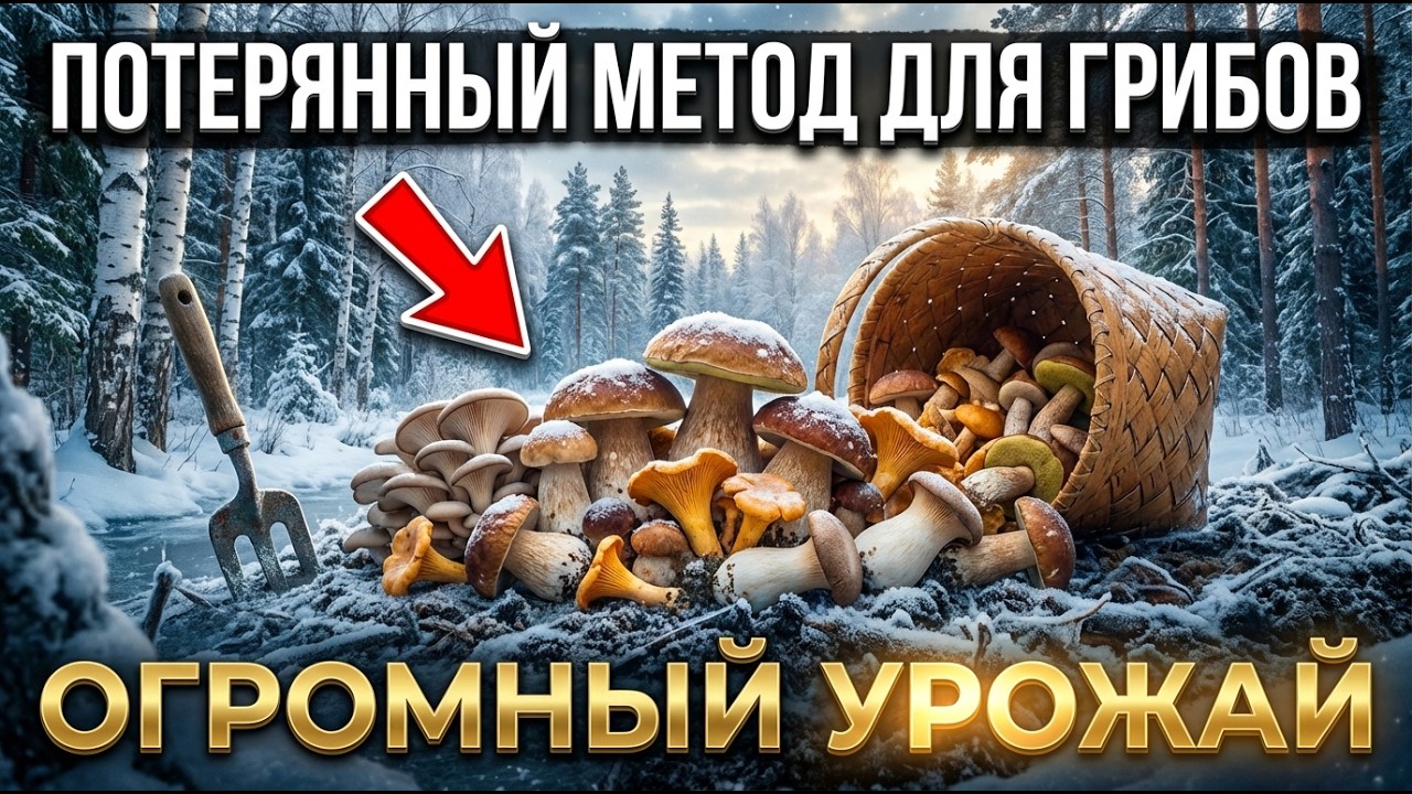 Потерянный метод выращивания грибов, который даёт ОГРОМНЫЕ УРОЖАИ круглый год!